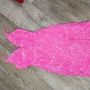 Lucy in the Sky. hot pink formal mini dress. Size XS